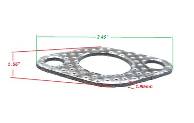 2 Premium Exhaust Gasket Replacement for Predator 79cc 3HP, GX100, GC160, GC190, Baja Doodle Bug 79cc &amp; Coleman CT100U/ cc100x Engines