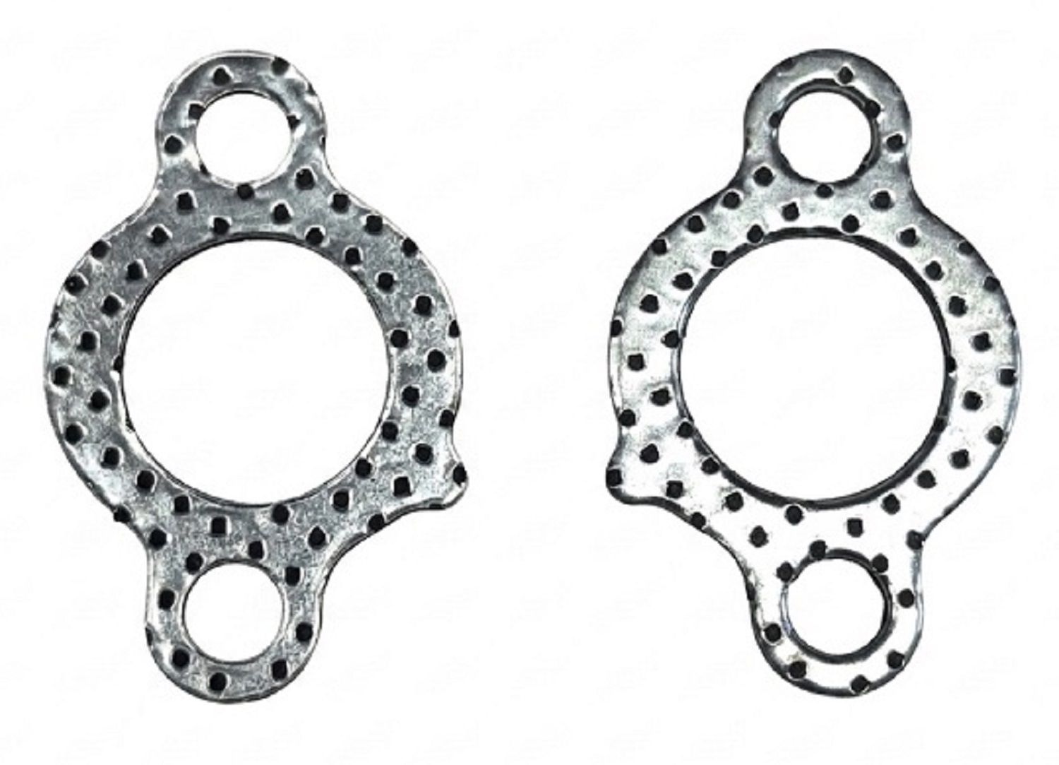 2-Pack Metal Exhaust Gasket Replaces 691613 805024 67897, 1.77" Bolt Spacing