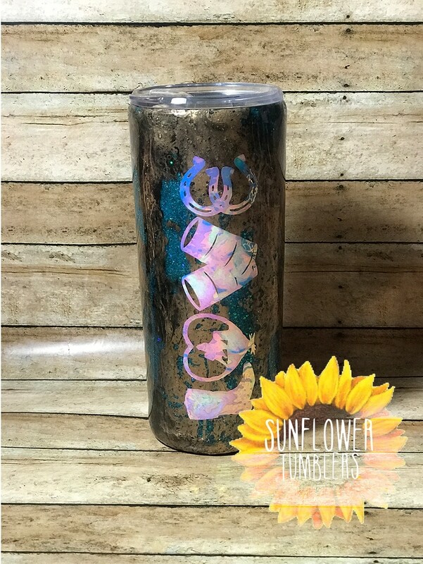 Teal &amp; Gold Stone