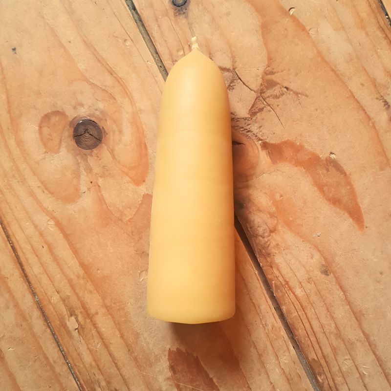 Stumpenkerze Bienenwachs 12cm
