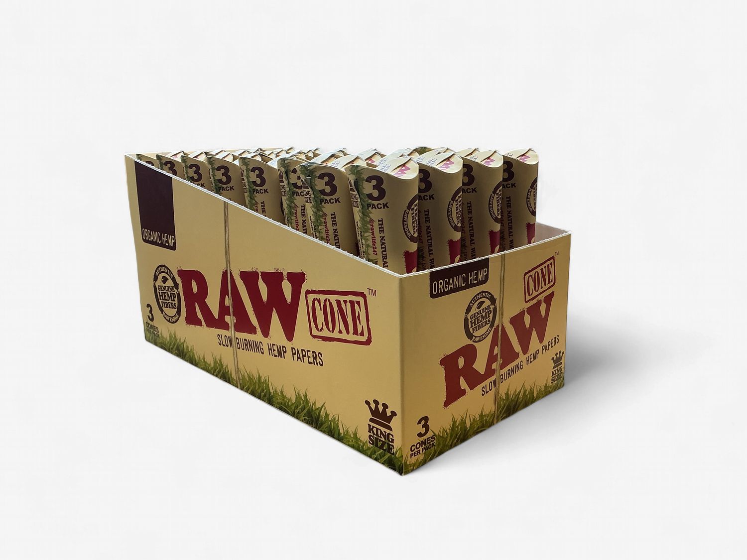 Raw Organic Hemp 3pk King Raw Organic Hemp 3pk King