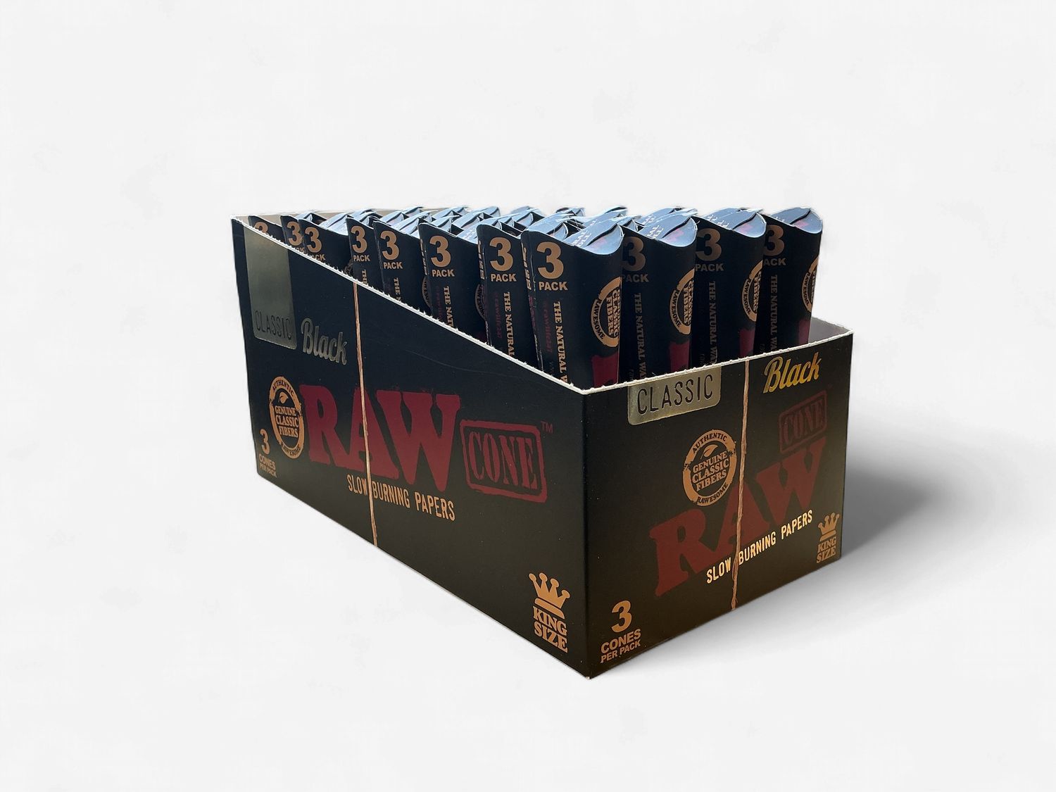 Raw Black 3pk 1 1/4 Raw Black 3pk 1 1/4