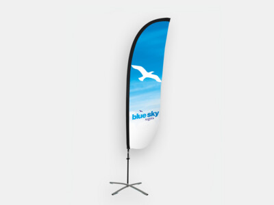 Crest Flag (incl. Pole & Base) - Free Delivery