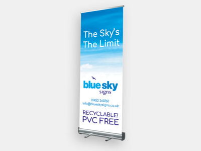 KM ENVIRO Roller Banner PVC-FREE 100% recyclable