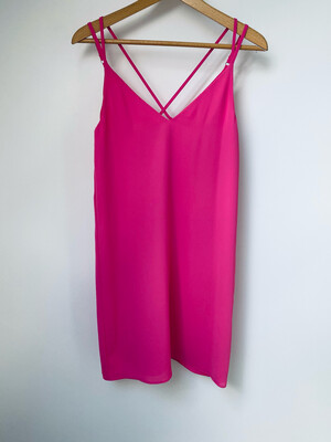Topshop Short Slip Dress Size 8 Pink