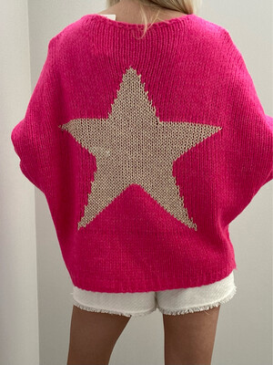 Felicity Star Knit Fuchsia