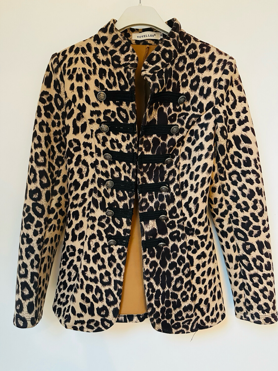 Leopard Military Style Jacket (Small)