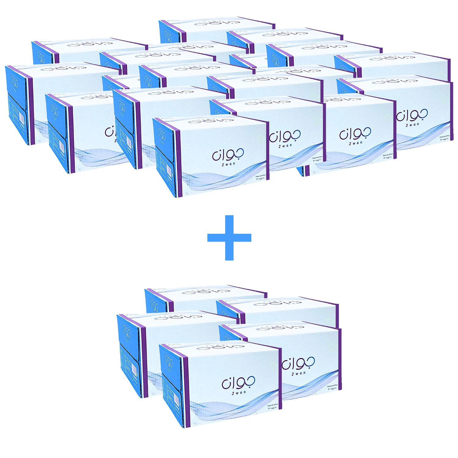 20 كرتون + 5 مجانًا — 30 عبوة مياه جوان (600 مل)