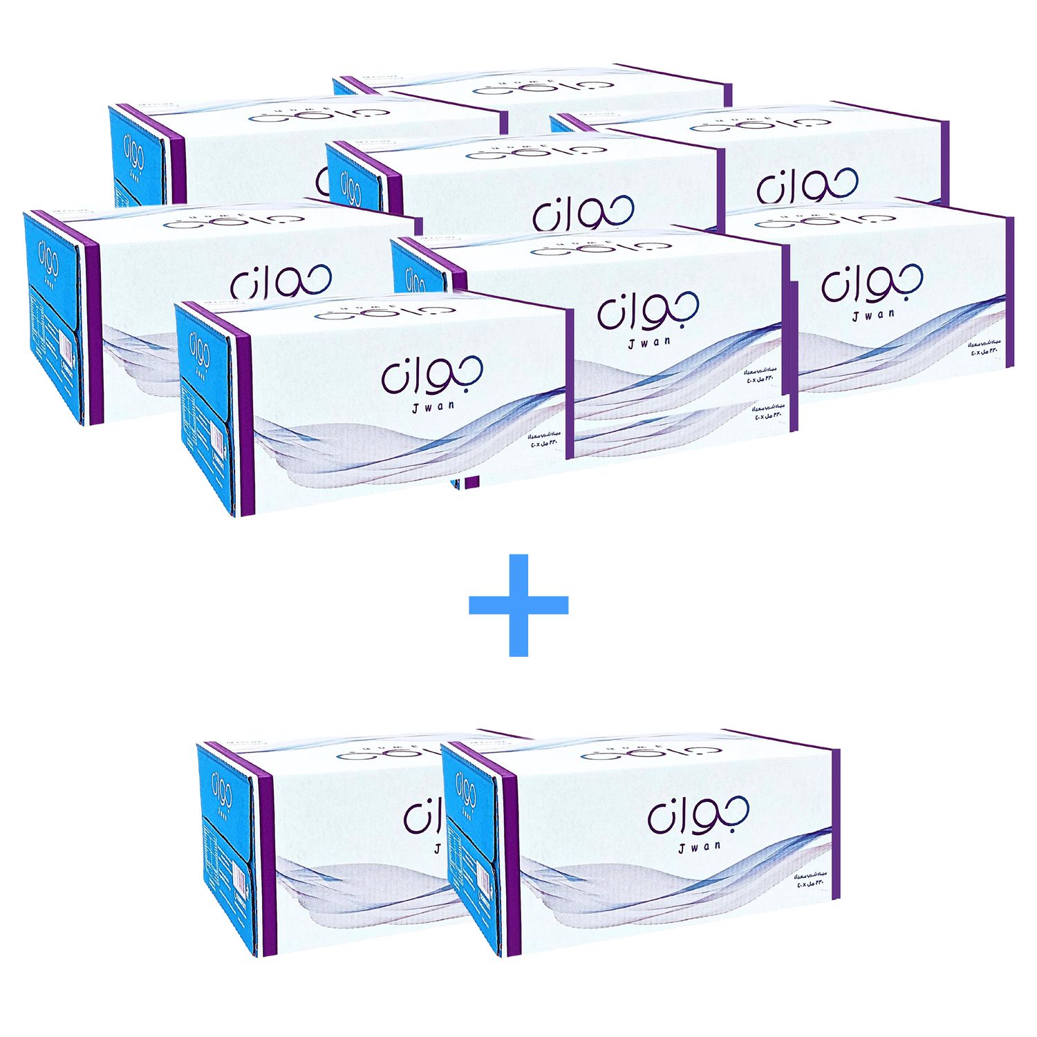 10 كراتين + 2 مجانًا — 40 عبوة مياه جوان (330 مل)