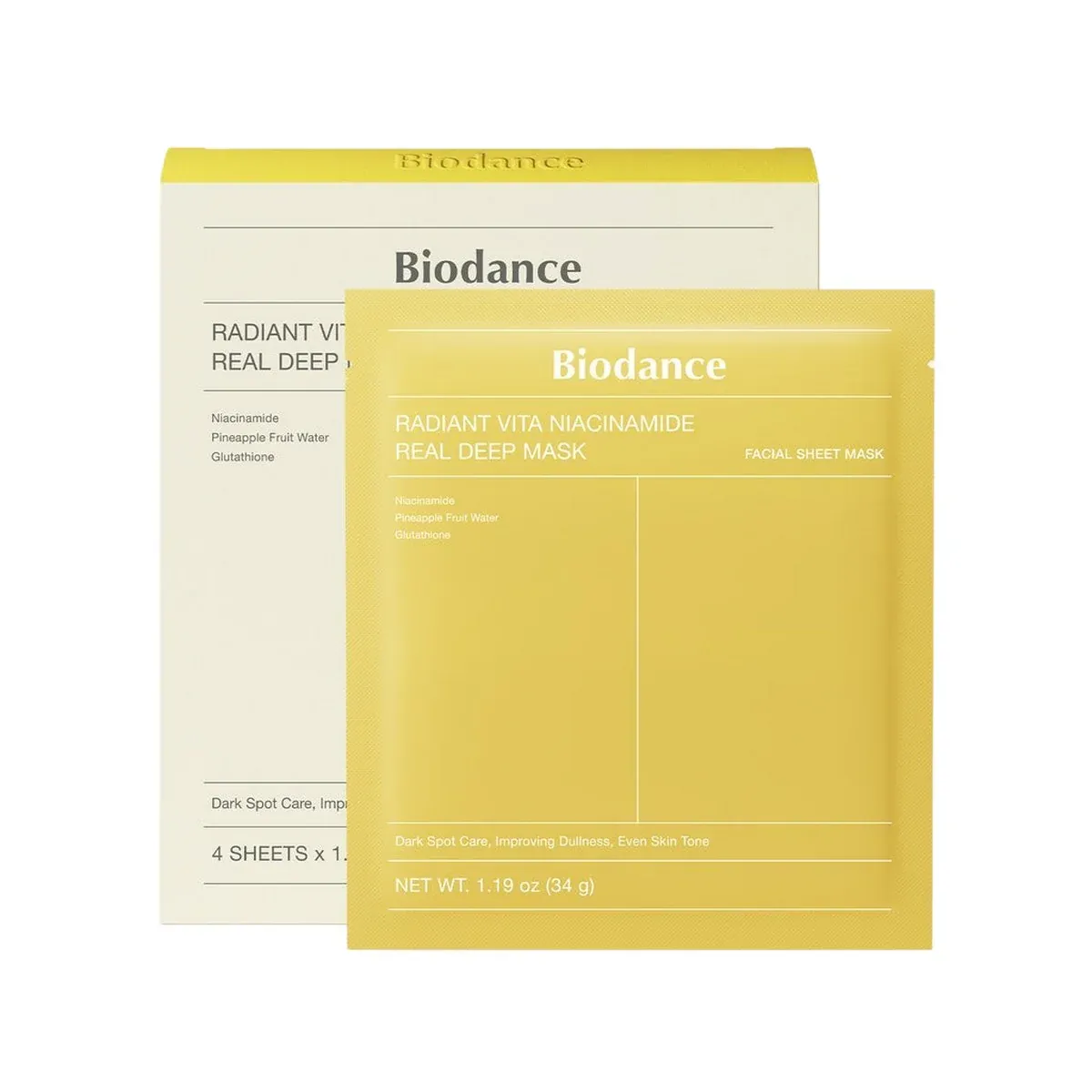 BIODANCE. Radiant Vita Niacinamide Real Deep Mask