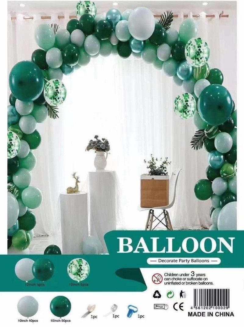 Zestaw balonów – girlanda eukaliptusowa (Sage Green)