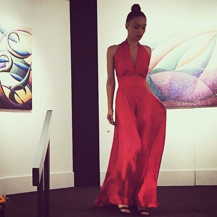 silk evening gown design