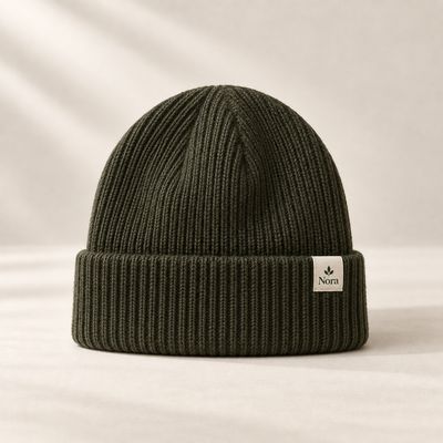 Rib Merino Beanie