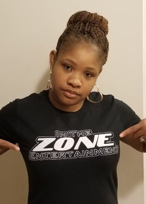 In the Zone Tees, Women's sizes M,L,XL Black and Gray