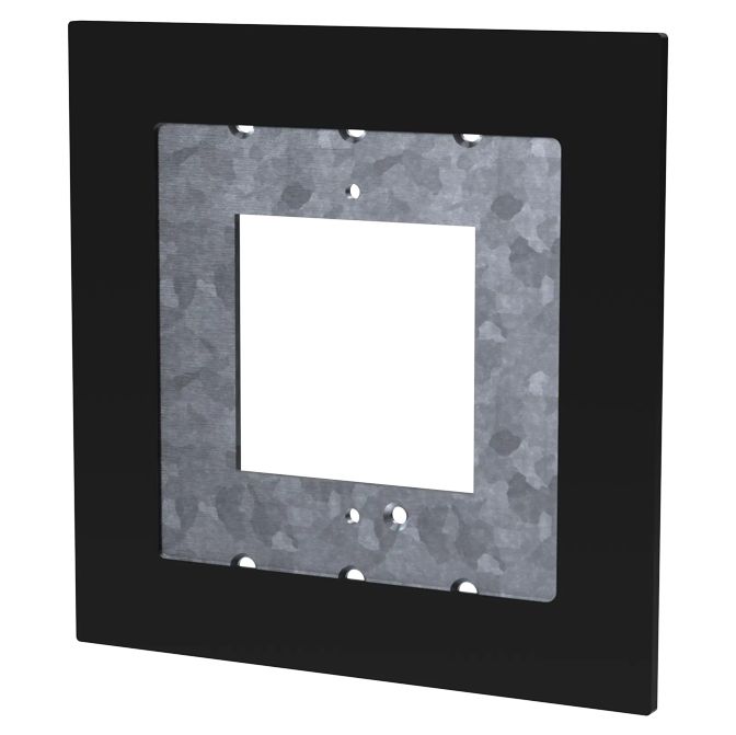 Rithum Switch J-Box Screwless Adaptor Plate - Black