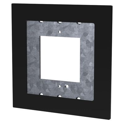 Rithum Switch J-Box Screwless Adaptor Plate - Black