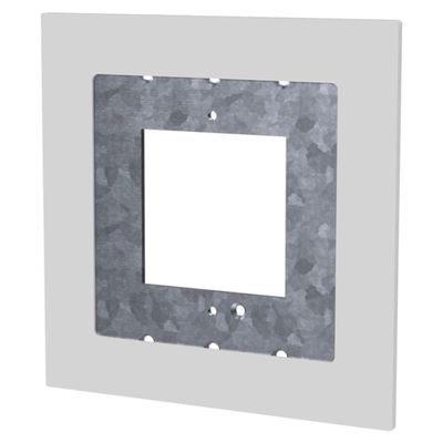 Rithum Switch J-Box Screwless Adaptor Plate - White
