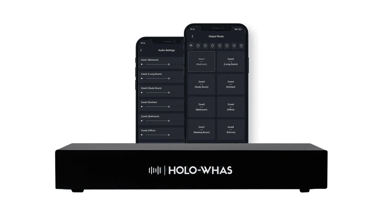 HOLOWHAS: 960W (60Wx 16) | 8 Streams 8 Zones Multi-Room Streaming Amplifier | Qobuz Connect, Airplay 2, Spotify Connect, DLNA, BT