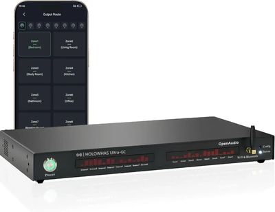 HOLOWHAS Ultra-GC: 960W (60W x16) | 8 Streams 8 Zones Multi-Room Streaming Amplifier | HDMI ARC, SPDIF, Line in | BT Audio | USB Disk| Google Cast HOLOWHAS Ultra-GC: 960W (60W x16) | 8 Streams 8 Zones Multi-Room Streaming Amplifier | HDMI ARC, SPDIF, Line in | BT Audio | USB Disk| Google Cast