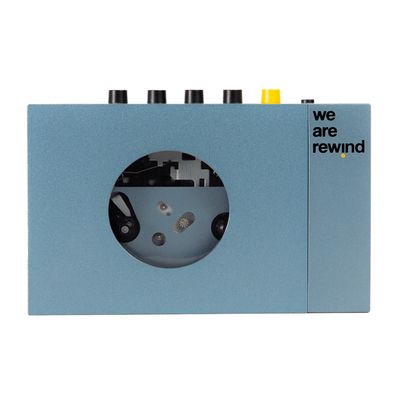 We Are Rewind Portable Cassette Player &amp; Recorder - Kurt, Blue