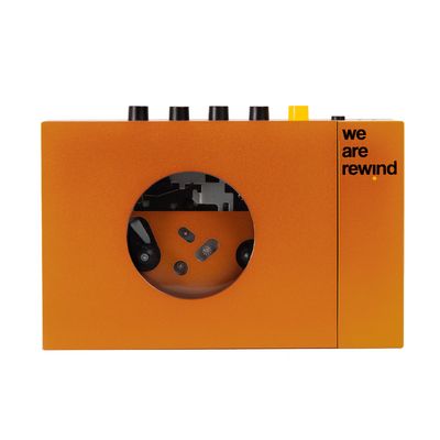 We Are Rewind Portable Cassette Player &amp; Recorder - Serge, Orange