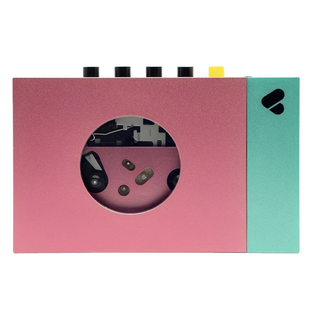 We Are Rewind Portable Cassette Player &amp; Recorder - Edith, Pink &amp; Green