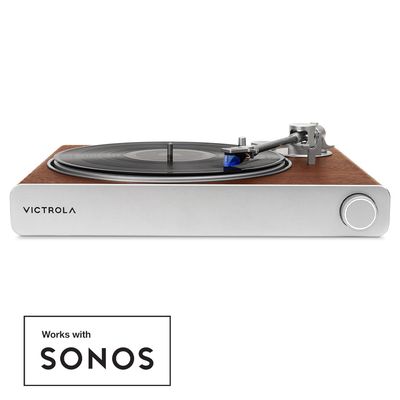 Victrola Stream Sapphire Wi-Fi &amp; Bluetooth Turntable - Walnut