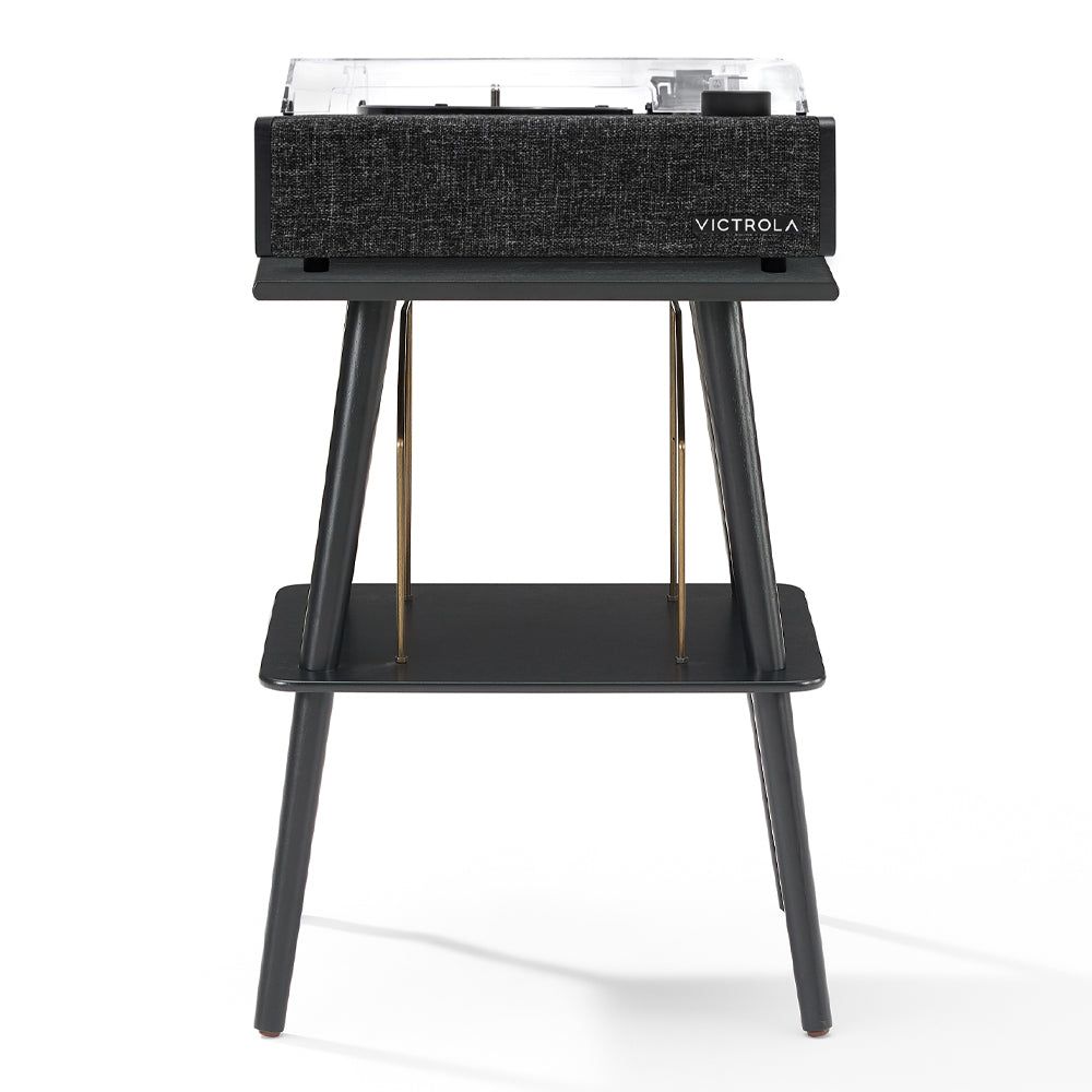 Victrola Eastwood II Turntable - Black + Turntable Stand Bundle - Black