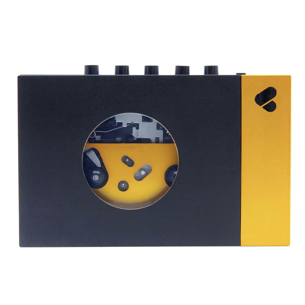 We Are Rewind Portable Cassette Player &amp; Recorder - Amy, Black &amp; Yellow