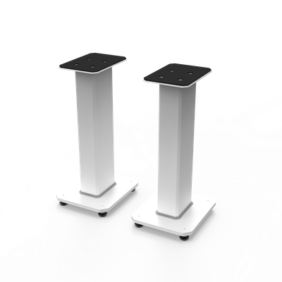 Kanto SX22W 22" Tall Fillable Speaker Stands with Isolation Feet - Pair, White