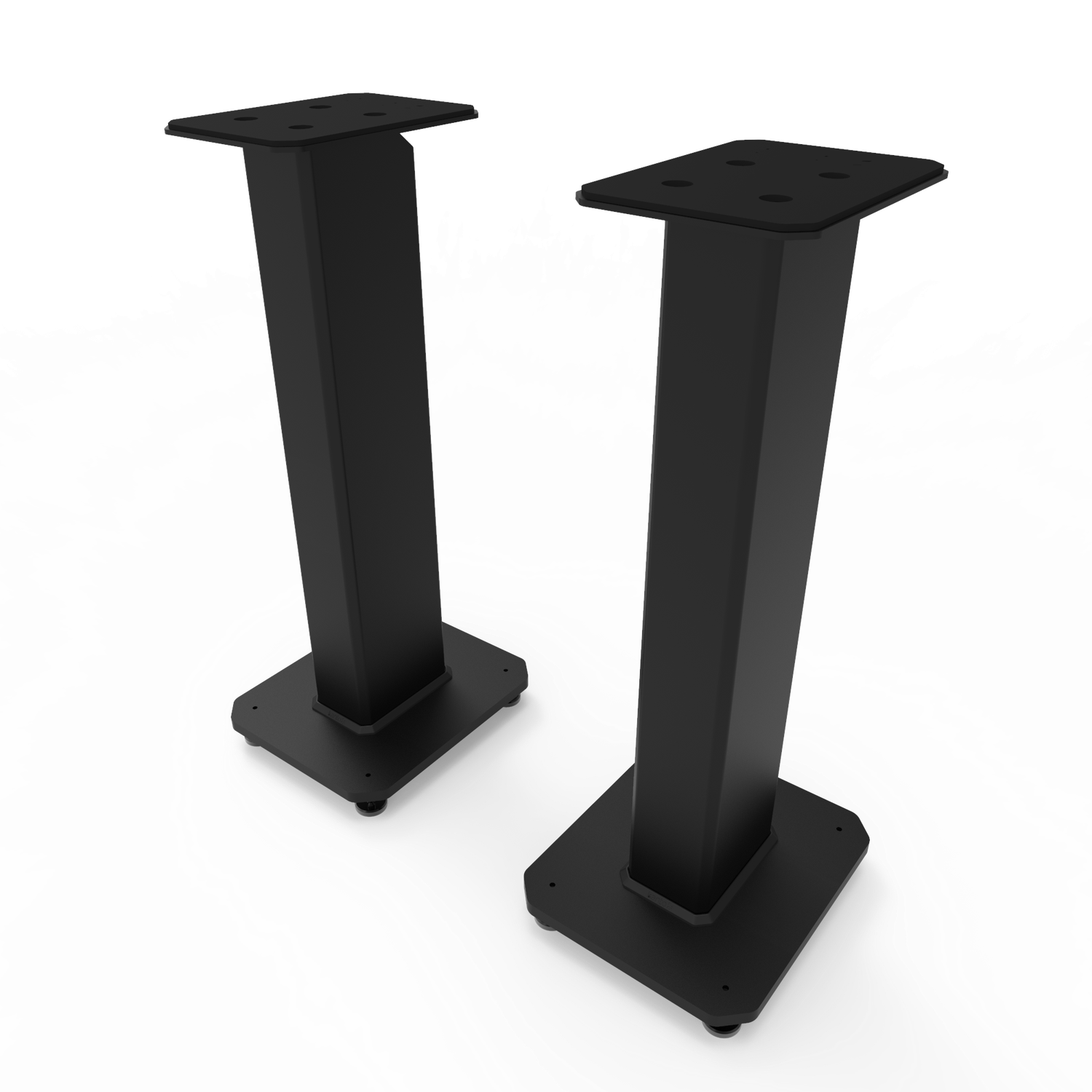 Kanto SX26 26" Tall Fillable Speaker Stands with Isolation Feet - Pair, Black