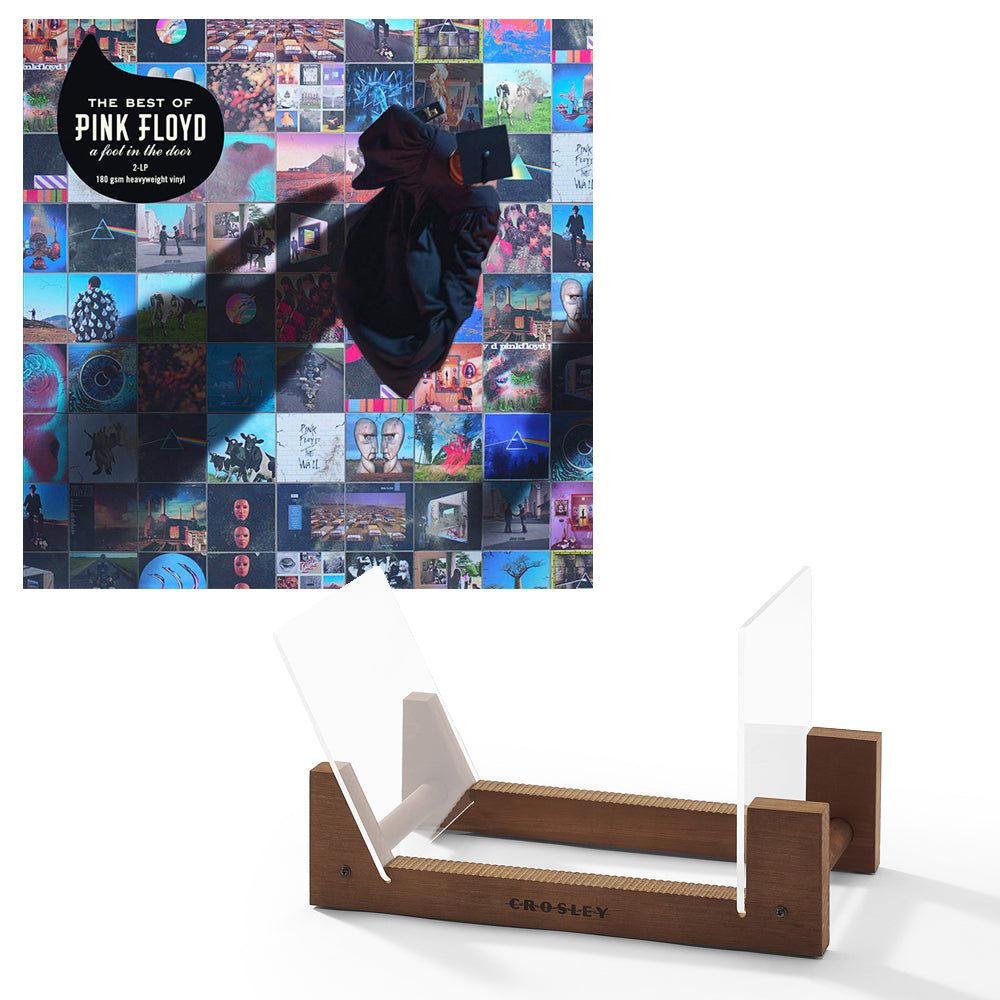 Pink Floyd The Best Of Pink Floyd: A Foot In The Door Vinyl Album &amp; Crosley Record Storage Display Stand