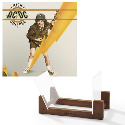 Ac/Dc High Voltage Vinyl Album &amp; Crosley Record Storage Display Stand