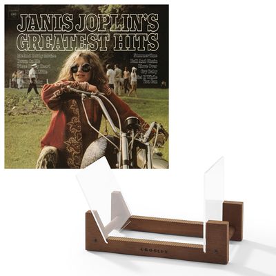 Janis Joplin Janis Joplin's Greatest Hits Vinyl Album &amp; Crosley Record Storage Display Stand