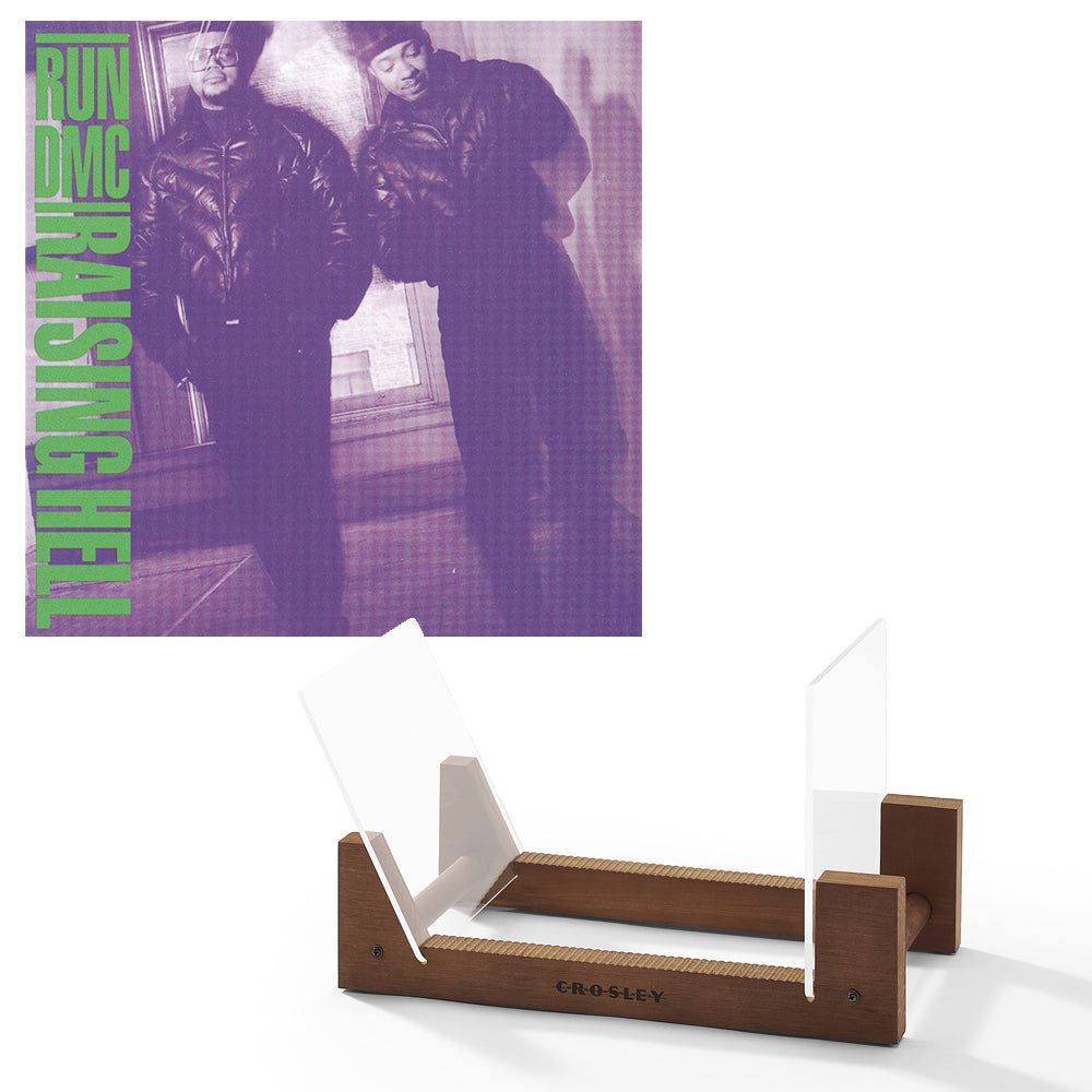 Run Dmc Raising Hell Vinyl Album &amp; Crosley Record Storage Display Stand