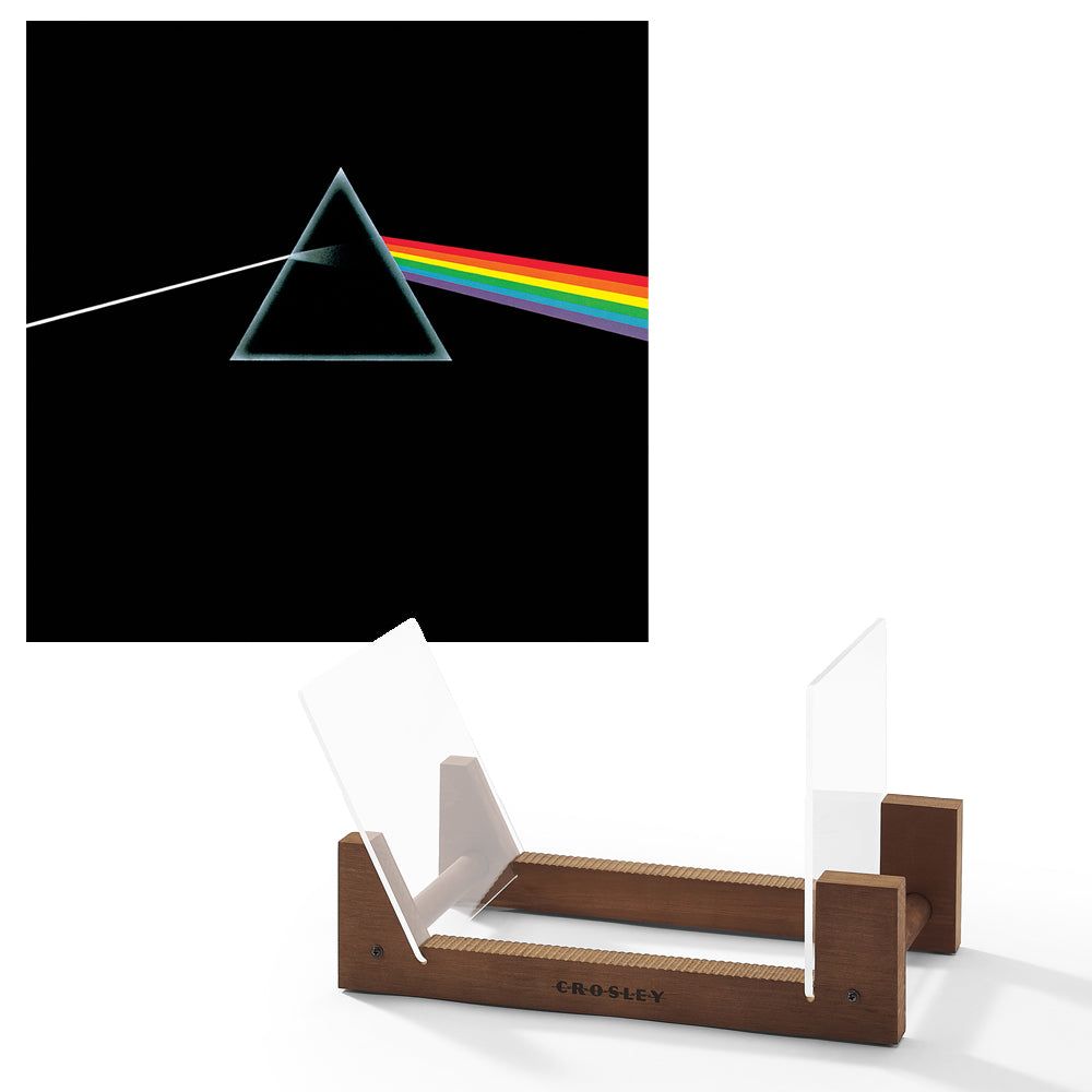 Pink Floyd The Dark Side Of The Moon Vinyl Album &amp; Crosley Record Storage Display Stand