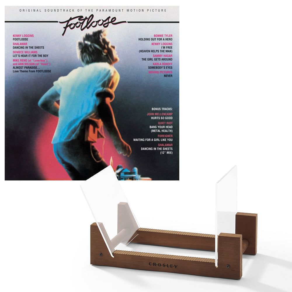 Footloose Vinyl Album &amp; Crosley Record Storage Display Stand