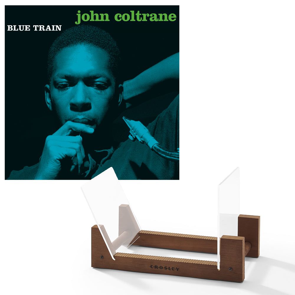 John Coltrane Blue Train - Vinyl Album &amp; Crosley Record Storage Display Stand
