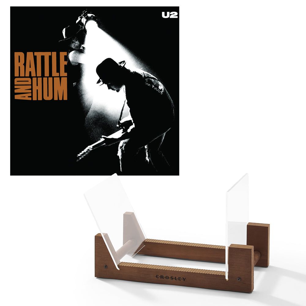 U2 Rattle And Hum - Vinyl Album &amp; Crosley Record Storage Display Stand