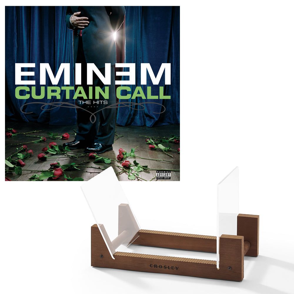 Eminem Curtain Call - Double Vinyl Album &amp; Crosley Record Storage Display Stand