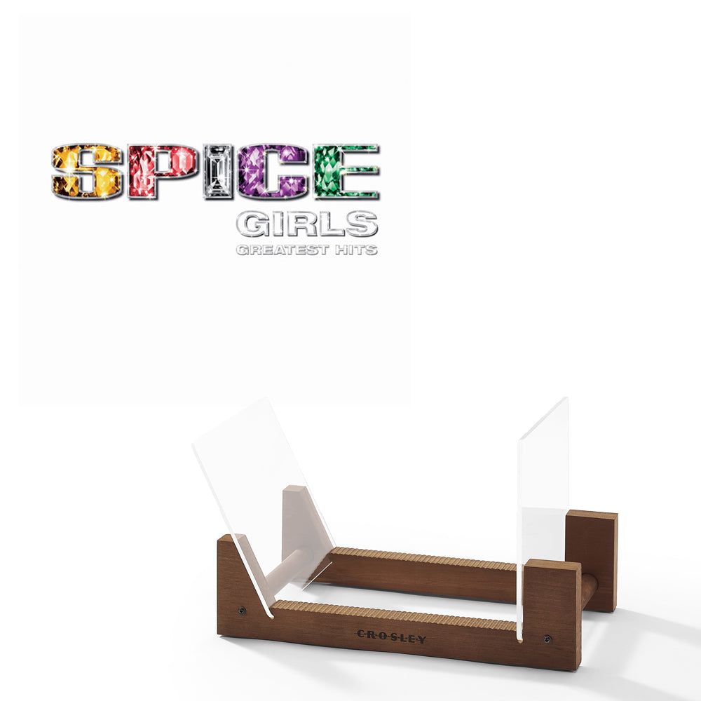 Spice Girls Greatest Hits - Vinyl Album &amp; Crosley Record Storage Display Stand