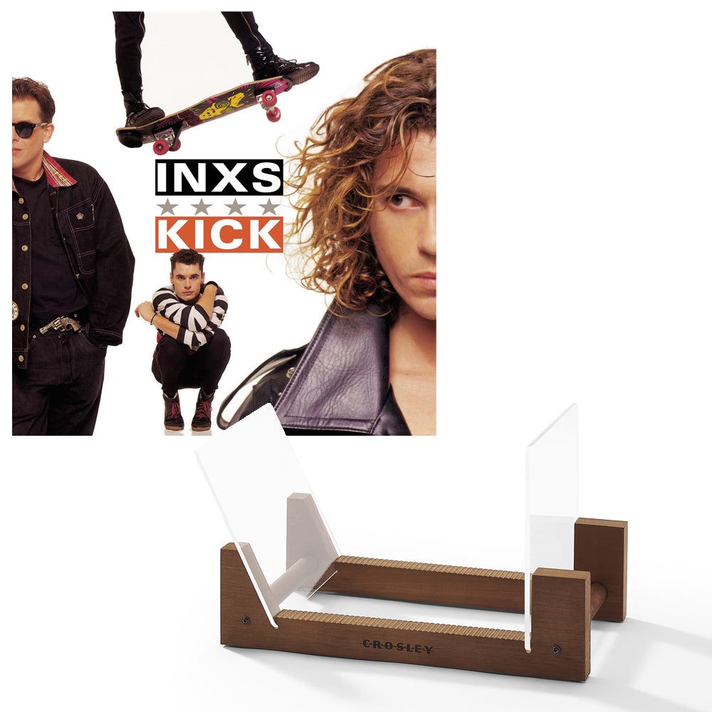 Inxs Kick - Vinyl Album &amp; Crosley Record Storage Display Stand