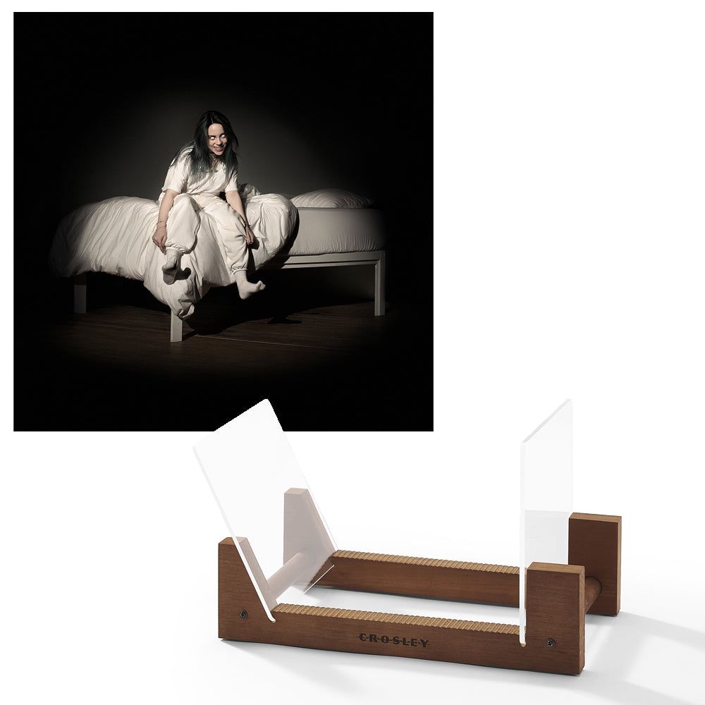 Billie Eilish - When We All Fall Asleep, Where Do We Go &amp; Crosley Record Storage Display Stand