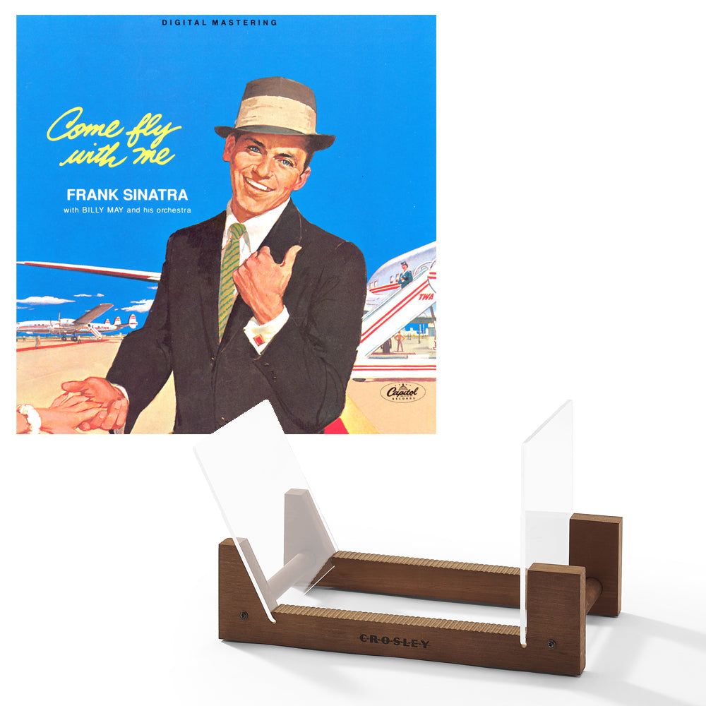 Frank Sinatra - Come Fly With Me - Vinyl Album &amp; Crosley Record Storage Display Stand