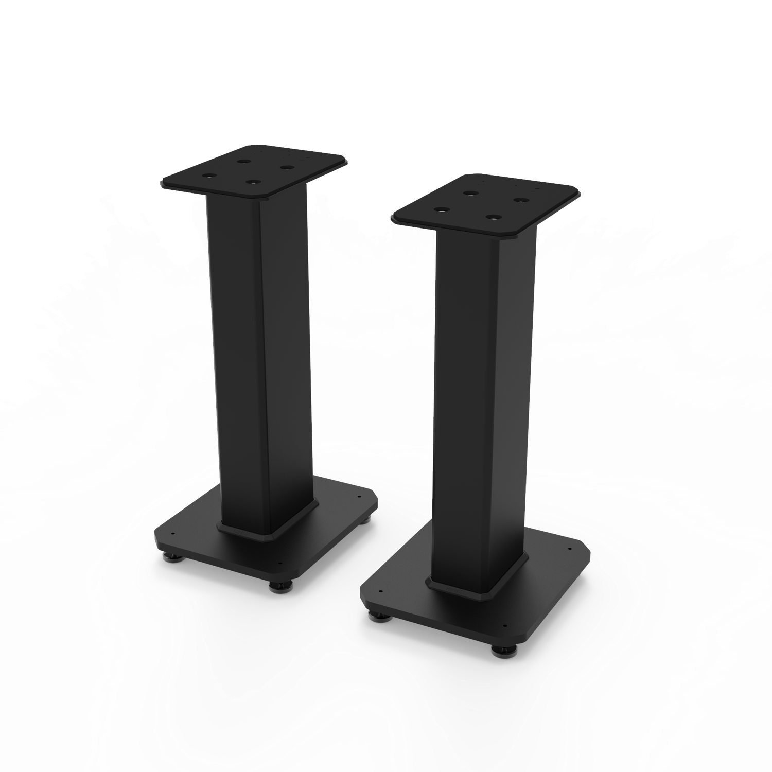 Kanto SX22 22" Tall Fillable Speaker Stands with Isolation Feet - Pair, Black