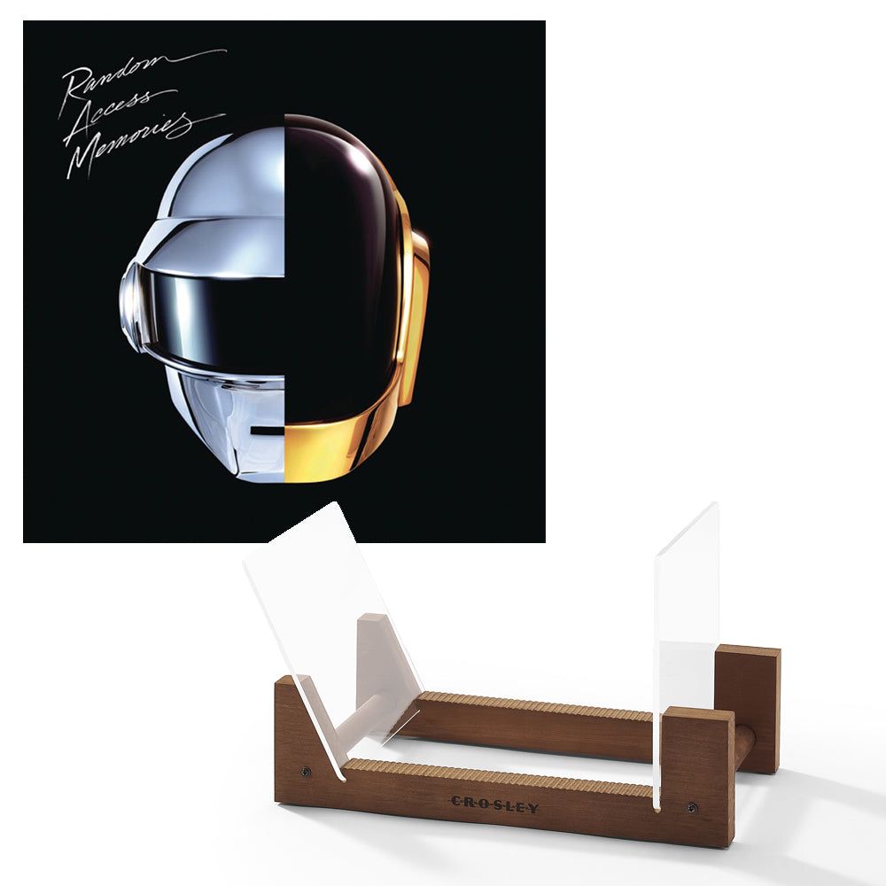 Daft Punk Random Access Memories Vinyl Album &amp; Crosley Record Storage Display Stand