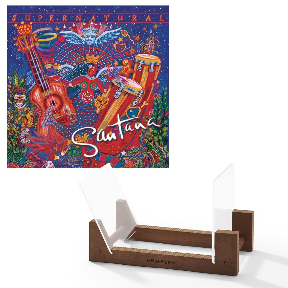 Santana Supernatural Vinyl Album &amp; Crosley Record Storage Display Stand