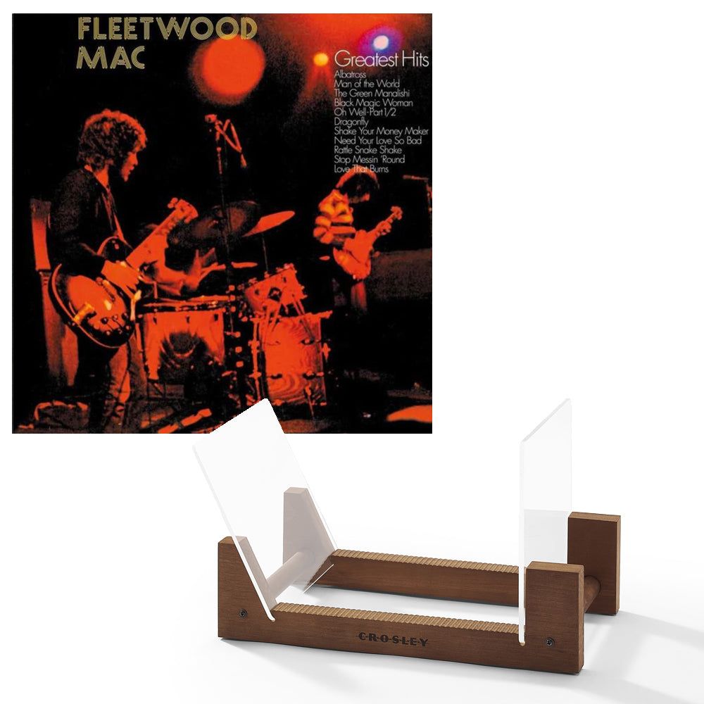 Fleetwood Mac Greatest Hits Vinyl Album &amp; Crosley Record Storage Display Stand