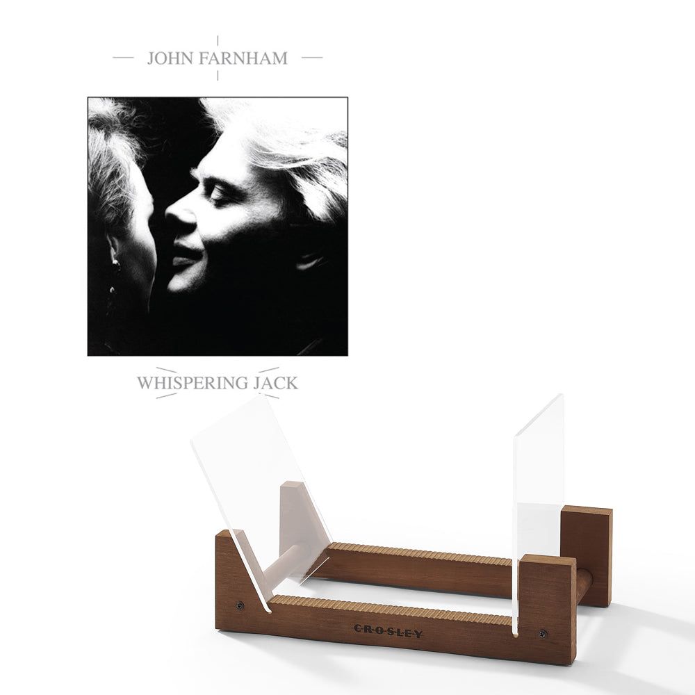 John Farnham Whispering Jack Vinyl Album &amp; Crosley Record Storage Display Stand