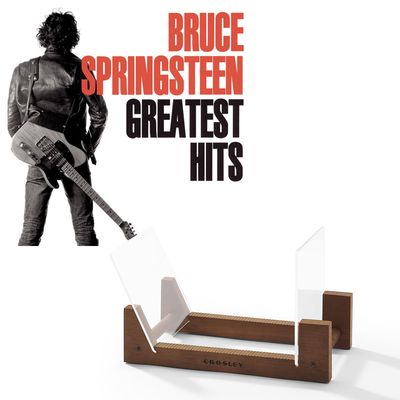 Bruce Springsteen Greatest Hits Vinyl Album &amp; Crosley Record Storage Display Stand